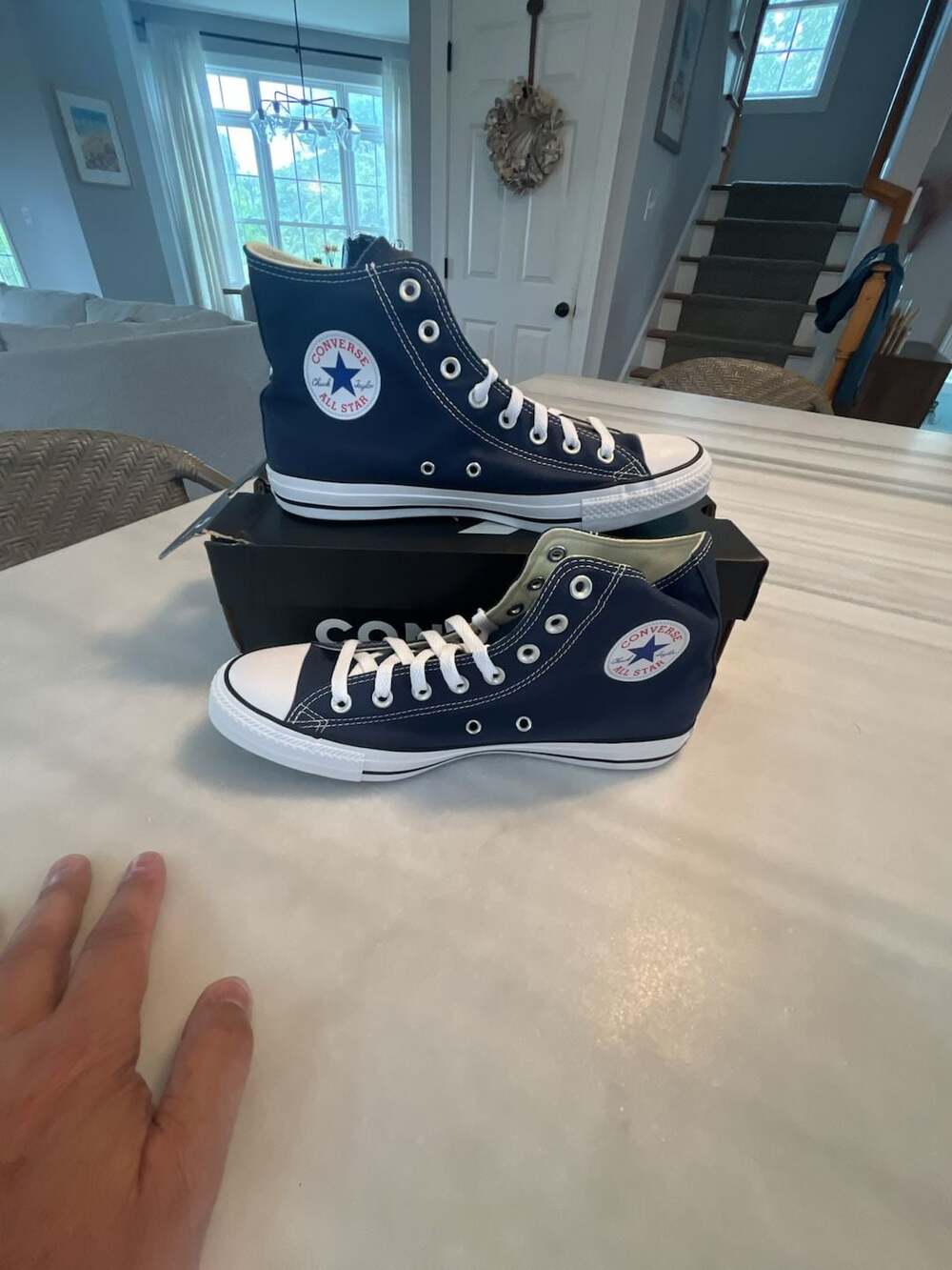 Converse Chuck Taylor All Star Hi Size 9 Navy Blue High Top Sneakers Womens 11